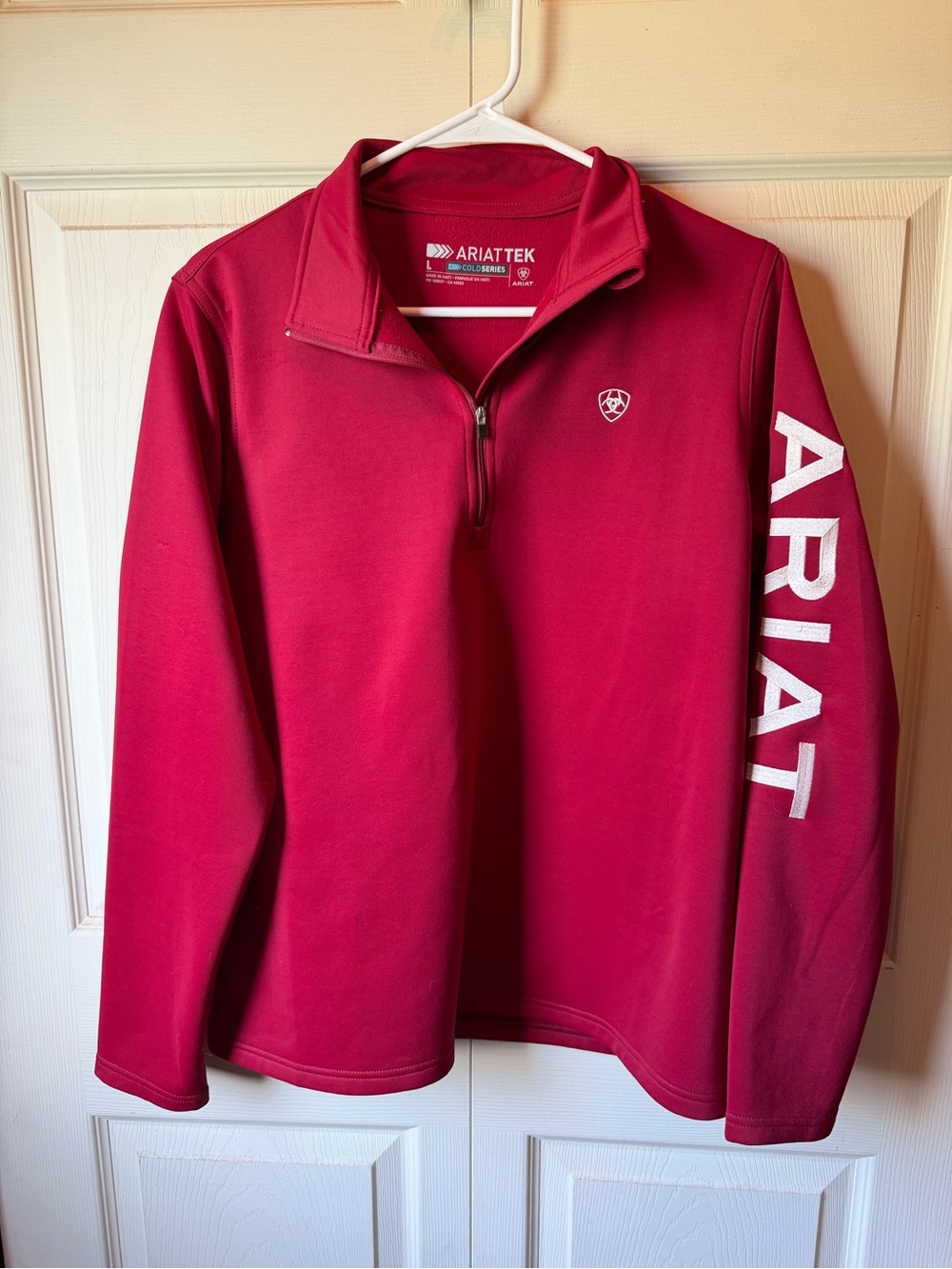 Ariat Women’s AriatTek Deep Red Quarter-Zip Performance Pullover